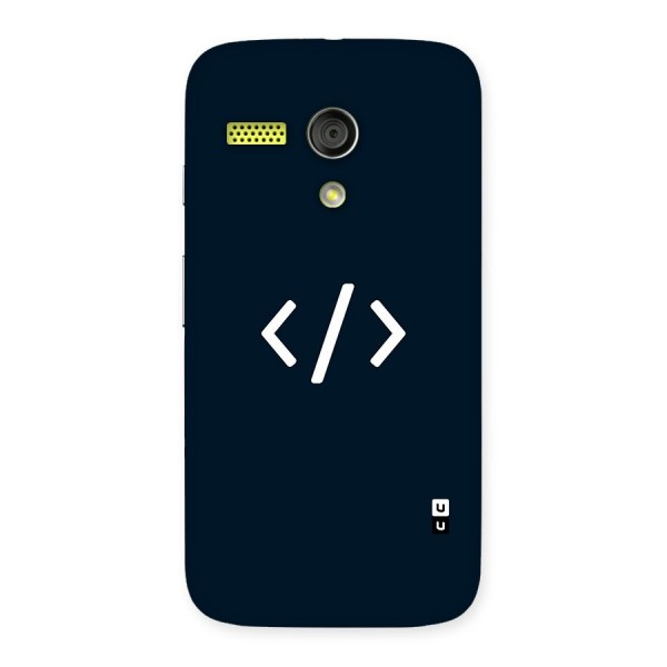 Programmers Style Symbol Back Case for Moto G