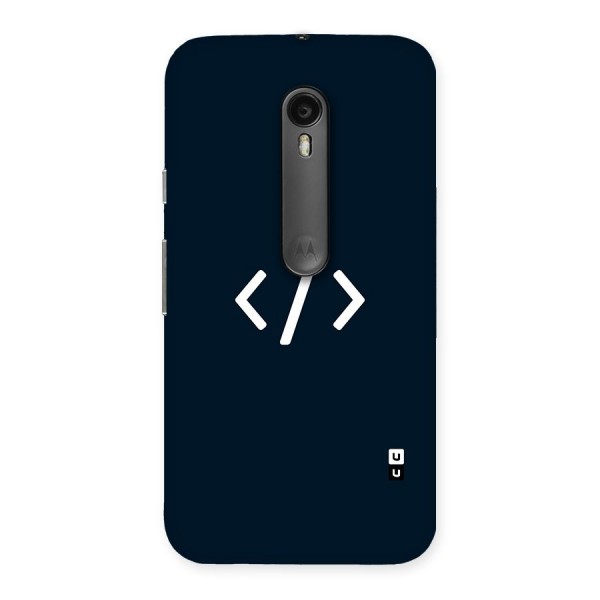 Programmers Style Symbol Back Case for Moto G3