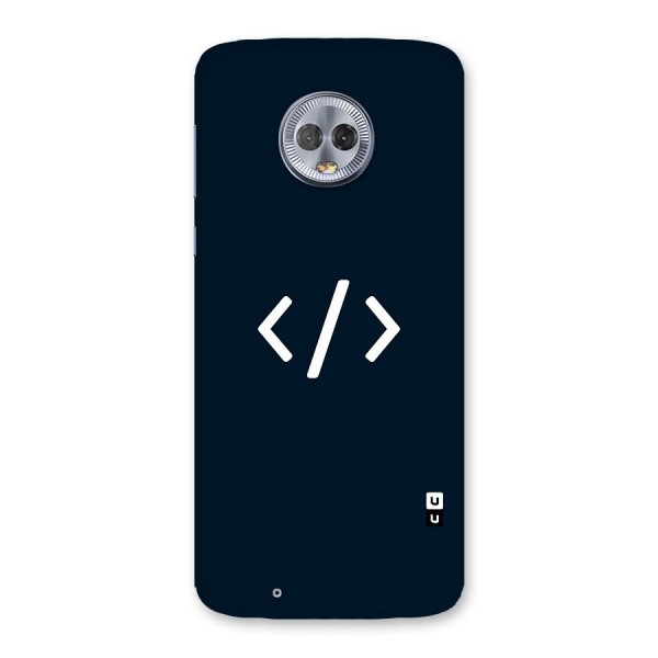 Programmers Style Symbol Back Case for Moto G6