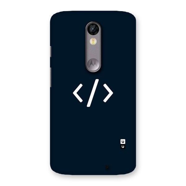 Programmers Style Symbol Back Case for Moto X Force