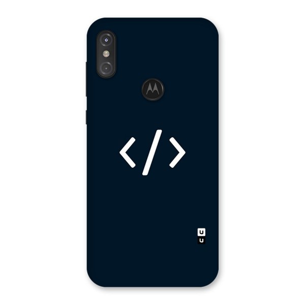 Programmers Style Symbol Back Case for Motorola One Power