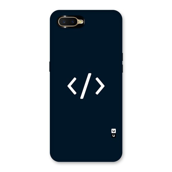 Programmers Style Symbol Back Case for Oppo K1