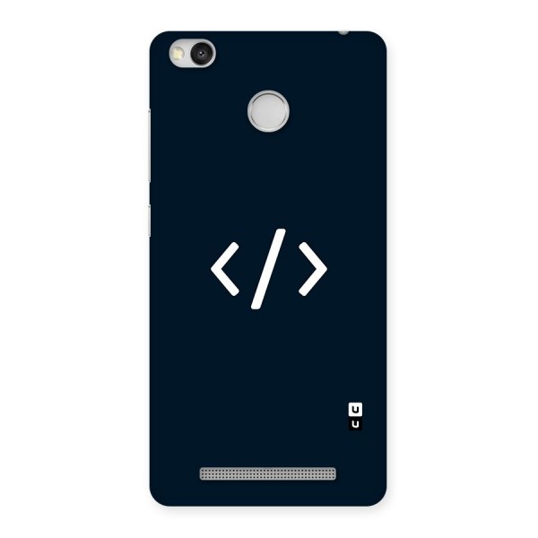 Programmers Style Symbol Back Case for Redmi 3S Prime