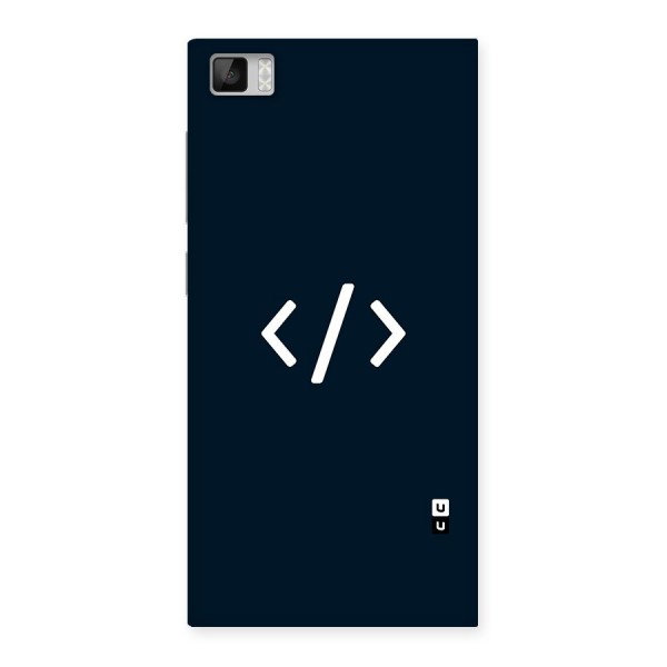 Programmers Style Symbol Back Case for Xiaomi Mi3