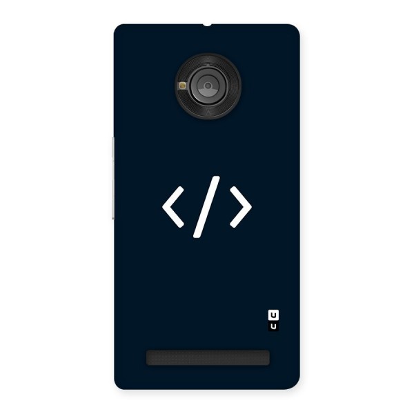 Programmers Style Symbol Back Case for Yu Yuphoria