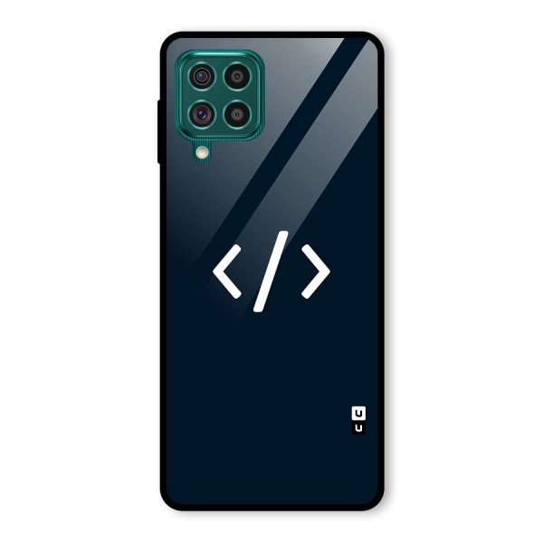 Programmers Style Symbol Glass Back Case for Galaxy F62