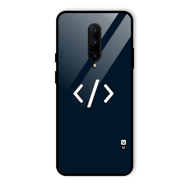 Programmers Style Symbol Glass Back Case for OnePlus 7 Pro