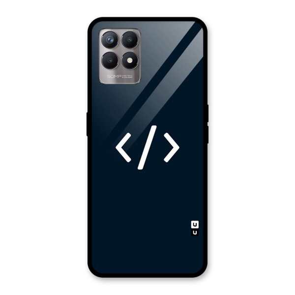 Programmers Style Symbol Glass Back Case for Realme 8i