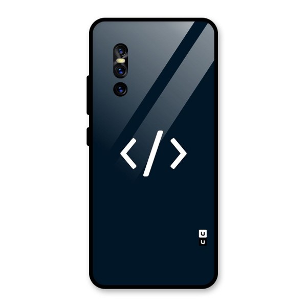 Programmers Style Symbol Glass Back Case for Vivo V15 Pro