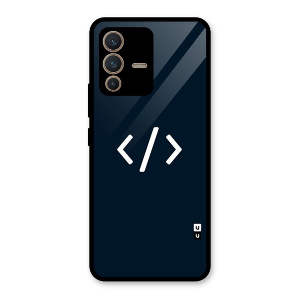 Programmers Style Symbol Glass Back Case for Vivo V23 5G