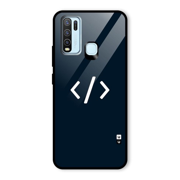 Programmers Style Symbol Glass Back Case for Vivo Y30