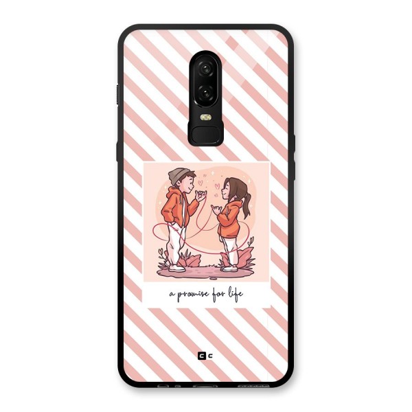 Promise For Life Glass Back Case for OnePlus 6