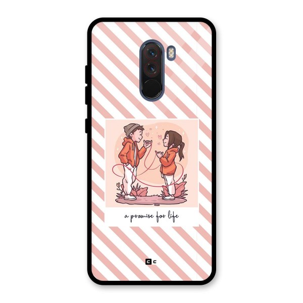 Promise For Life Glass Back Case for Poco F1