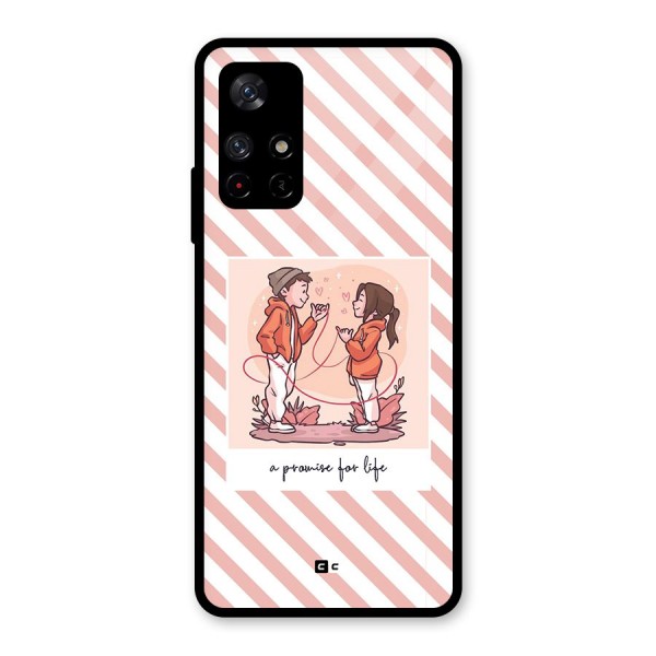 Promise For Life Glass Back Case for Redmi Note 11T 5G