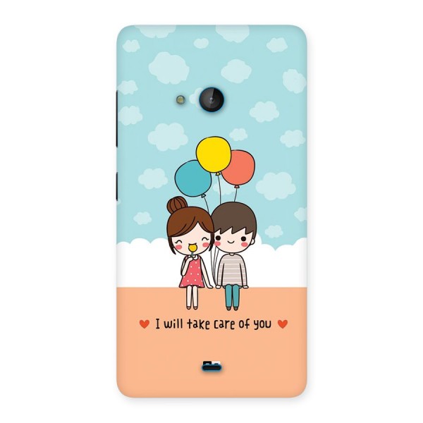 Promise To Care Back Case for Lumia 540