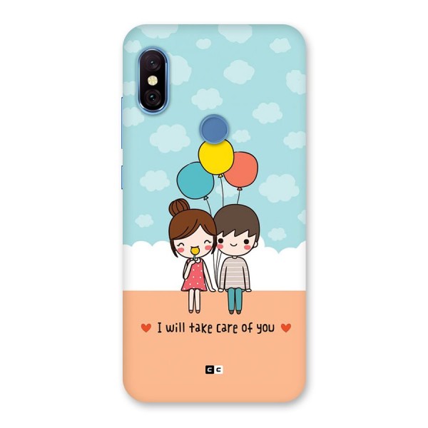 Promise To Care Back Case for Redmi Note 6 Pro