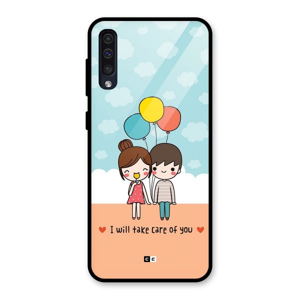 Promise To Care Glass Back Case for Galaxy A50s