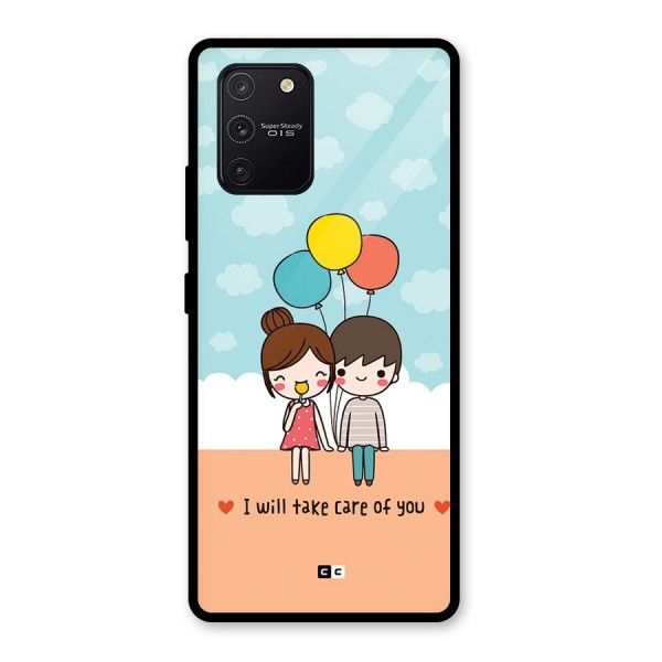 Promise To Care Glass Back Case for Galaxy S10 Lite