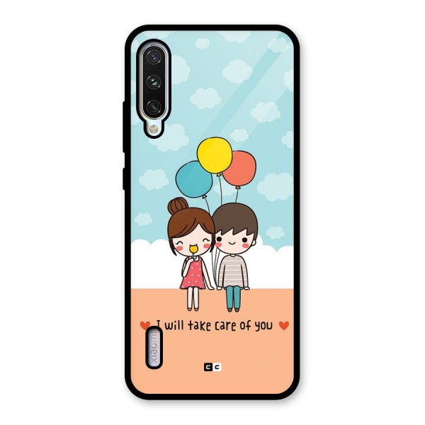 Promise To Care Glass Back Case for Mi A3