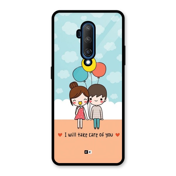 Promise To Care Glass Back Case for OnePlus 7T Pro