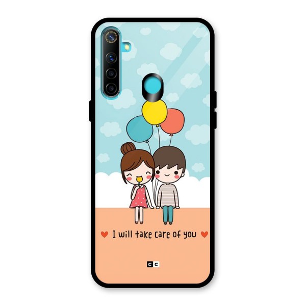 Promise To Care Glass Back Case for Realme 5