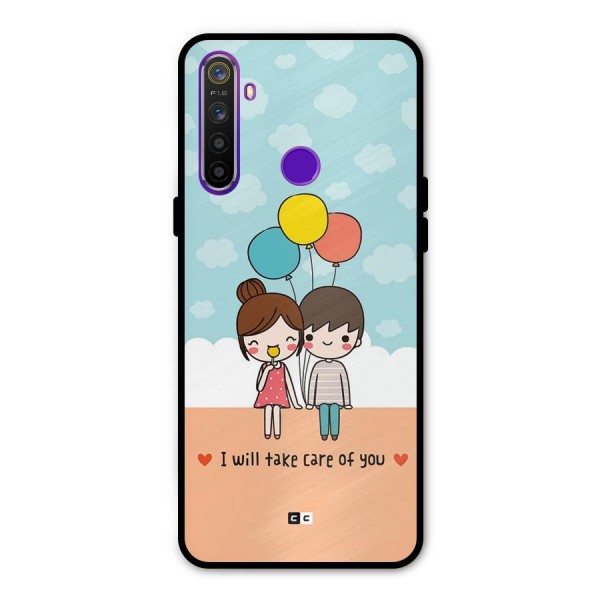 Promise To Care Glass Back Case for Realme 5s