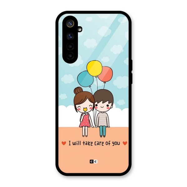 Promise To Care Glass Back Case for Realme 6i