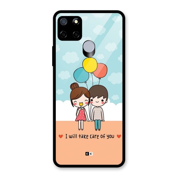 Promise To Care Glass Back Case for Realme C12