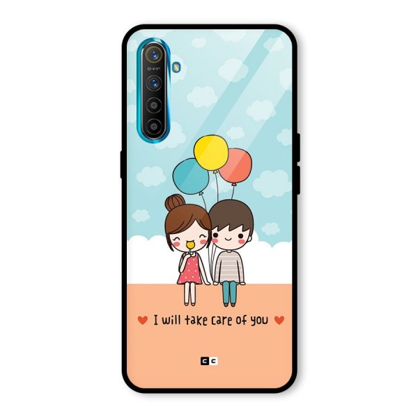 Promise To Care Glass Back Case for Realme X2