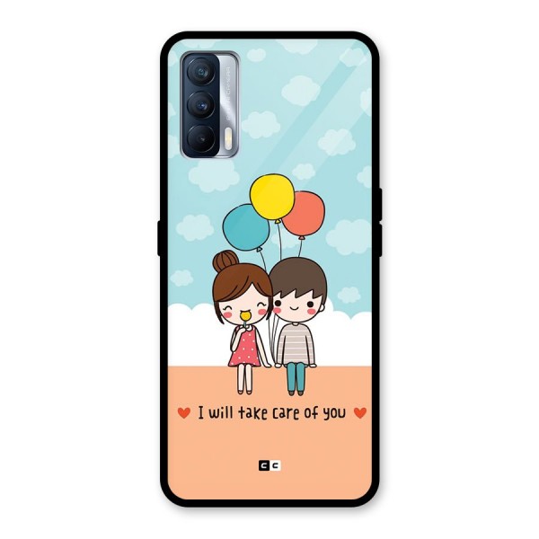 Promise To Care Glass Back Case for Realme X7