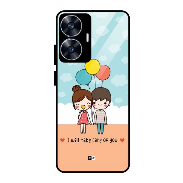 Promise To Care Glass Back Case for realme C55