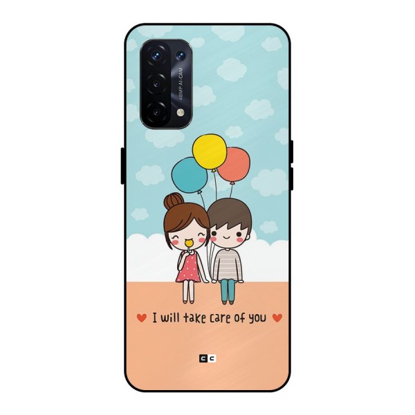 Promise To Care Metal Back Case for Oppo A74 5G