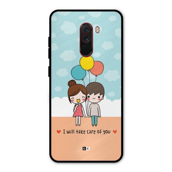 Promise To Care Metal Back Case for Poco F1