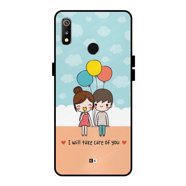 Promise To Care Metal Back Case for Realme 3