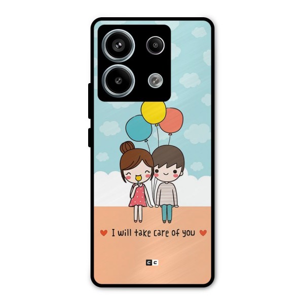 Promise To Care Metal Back Case for Redmi Note 13 Pro 5G