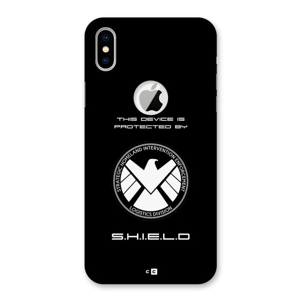 Protected Device Back Case for iPhone XS Logo Cut