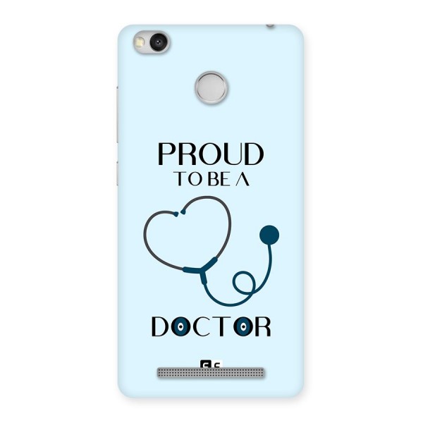 Proud 2B Doctor Back Case for Redmi 3S Prime