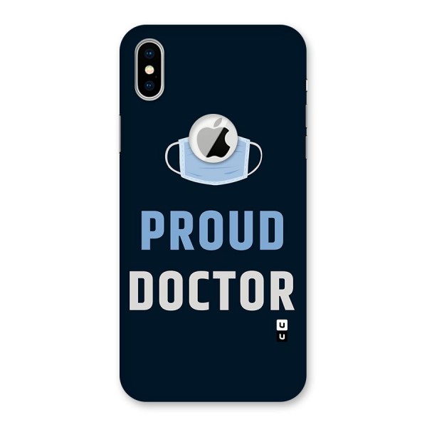 Proud Doctor Back Case for iPhone XS Logo Cut