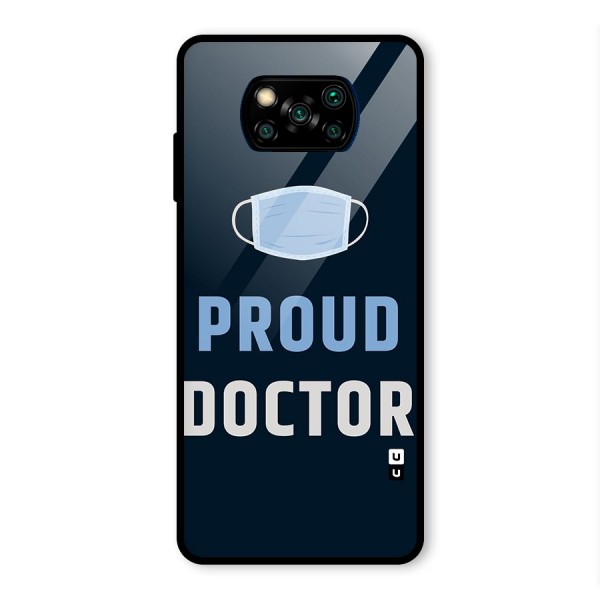 Proud Doctor Glass Back Case for Poco X3 Pro