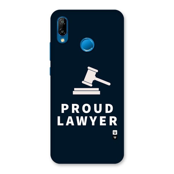 Proud Lawyer Back Case for Huawei P20 Lite