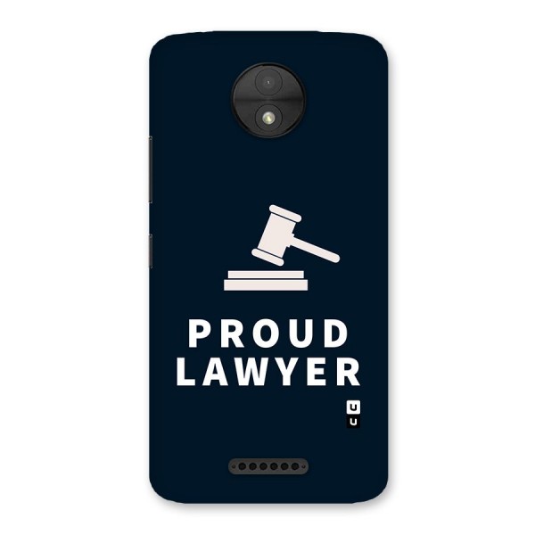 Proud Lawyer Back Case for Moto C