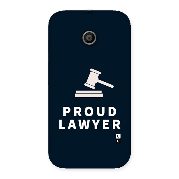 Proud Lawyer Back Case for Moto E