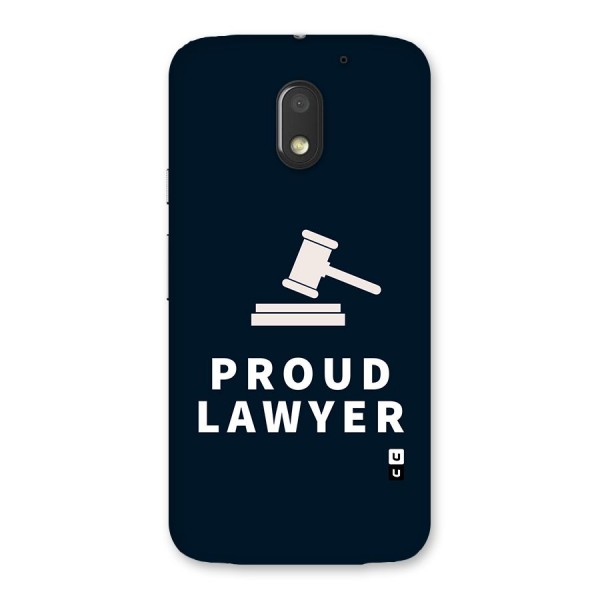 Proud Lawyer Back Case for Moto E3 Power