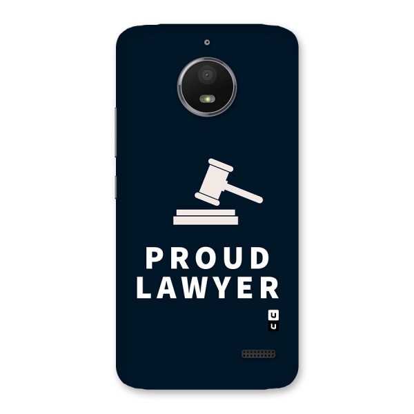 Proud Lawyer Back Case for Moto E4