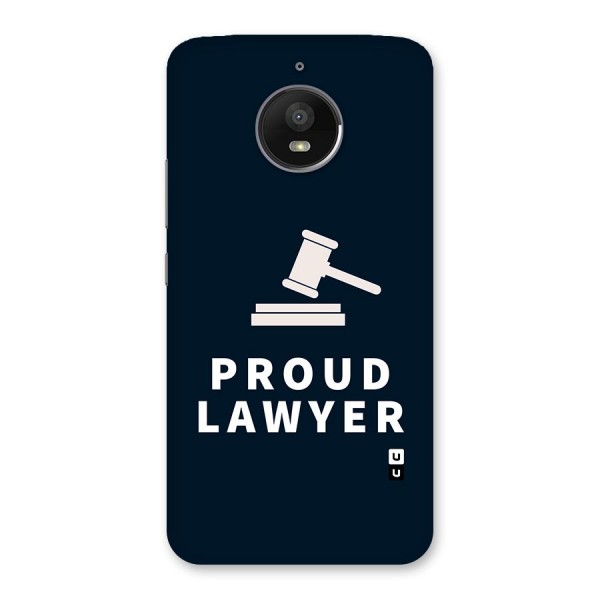 Proud Lawyer Back Case for Moto E4 Plus