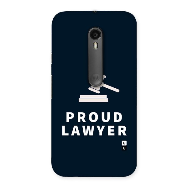 Proud Lawyer Back Case for Moto G3