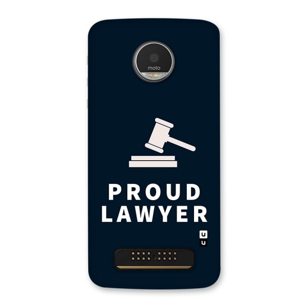 Proud Lawyer Back Case for Moto Z Play