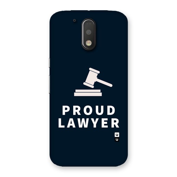 Proud Lawyer Back Case for Motorola Moto G4