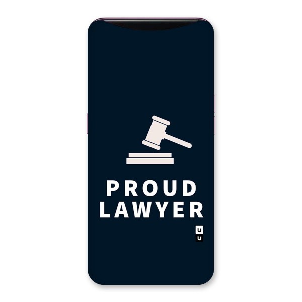 Proud Lawyer Back Case for Oppo Find X