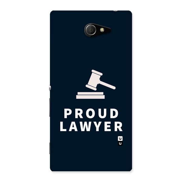 Proud Lawyer Back Case for Sony Xperia M2